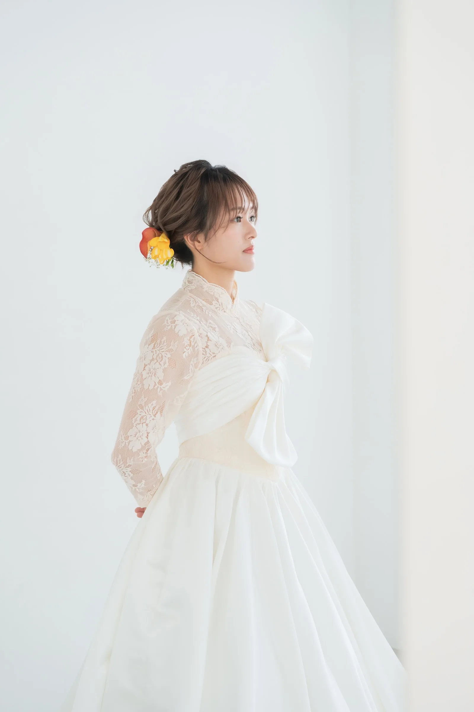 YOSHITAKE Dress によるオーダードレスの着用例